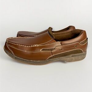 Dr Scholls 42J-D6 Men's Brown Comfort Leather Slip On Casual Loafer Size 13 D